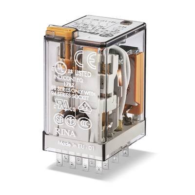 Finder 55.34.9.024.0000 Steckrelais 24 V/DC 7 A 4 Wechsler 1 St.