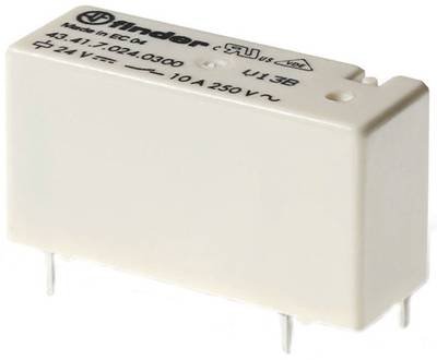 Finder 43.41.7.005.0000 Printrelais 5 V/DC 10 A 1 Wechsler 1 St.