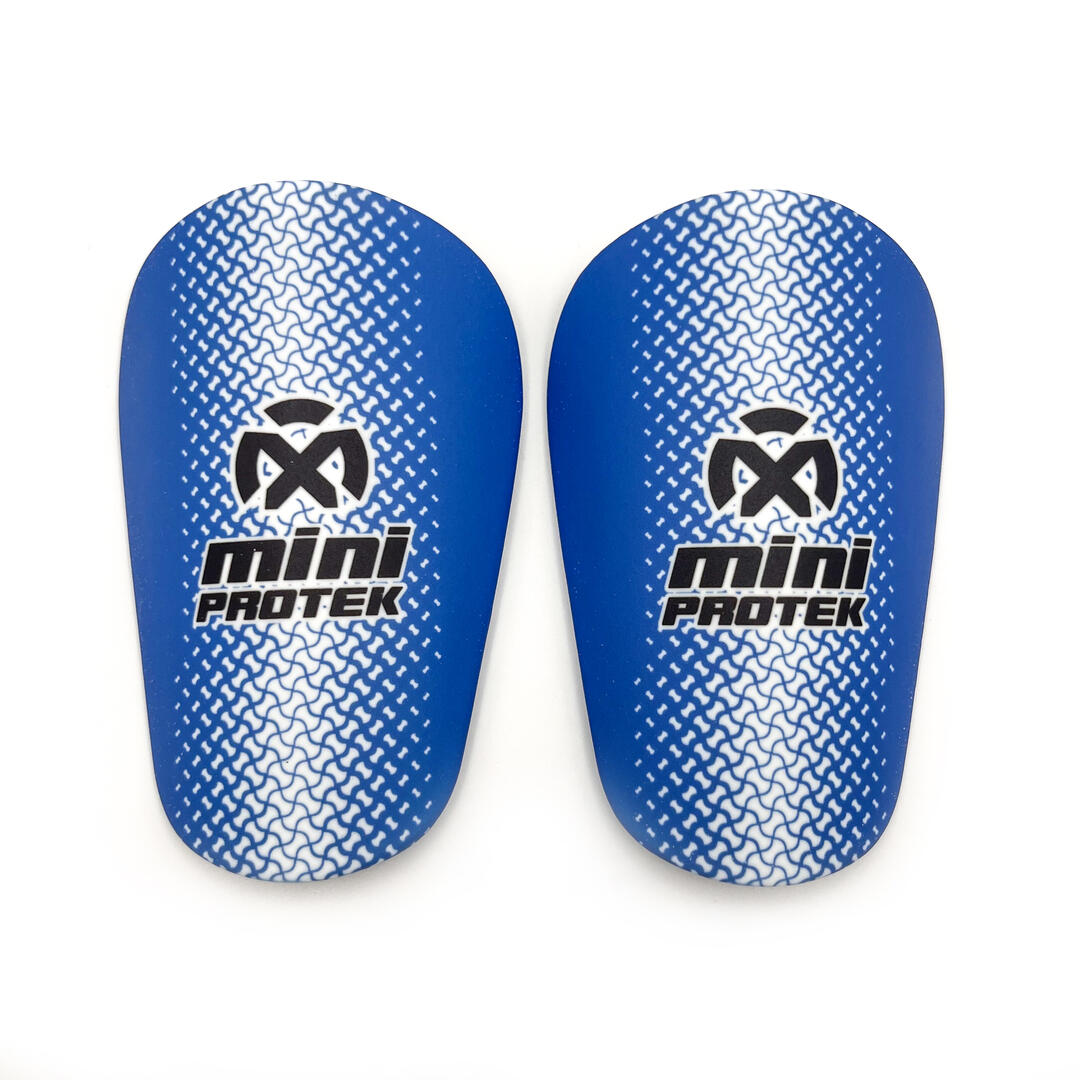 OXUM Espinilleras de Futbol Mini para Niños y Adultos - Talla Azul