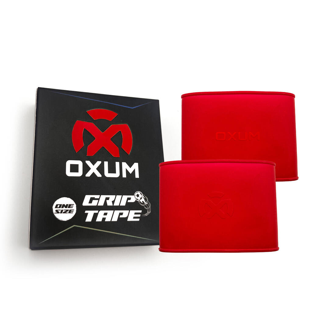 OXUM Sujeta espinilleras Oxum Grip Tape Silicona Roja