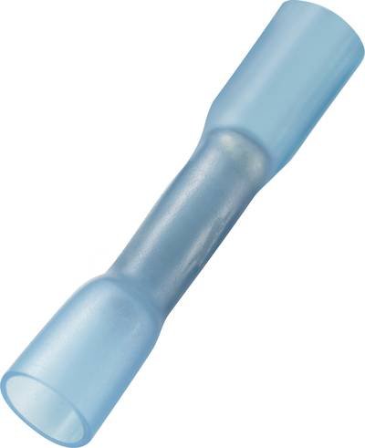 TRU COMPONENTS 739128 Stoßverbinder mit Schrumpfschlauch 1.50 mm² Vollisoliert Blau 30 St.