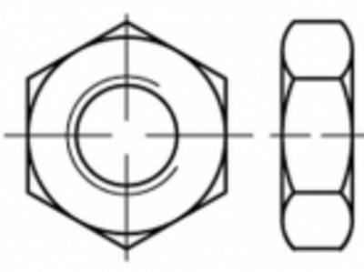 TOOLCRAFT TO-5417109 Sechskantmuttern M3 Stahl galvanisch verzinkt 100 St.