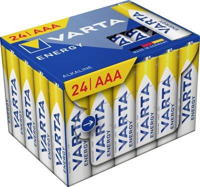 Varta VARTA Energy AAA Cube Pack24 Micro (AAA)-Batterie Alkali-Mangan 1.5 V 24 St.