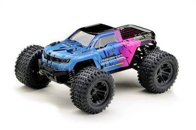 Absima MINI AMT Pink, Blau Brushed 1:16 RC Modellauto Elektro Monstertruck Allradantrieb (4WD) RtR 2,4 GHz