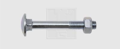 SWG 22356010 Flachrundkopfschrauben M5 60 mm Außensechskant DIN 603 Stahl verzinkt 200 St.