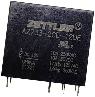 Zettler Electronics AZ733-2CE-9DE Printrelais 9 V/DC 12 A 2 Wechsler 1 St.