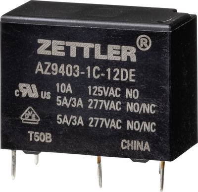 Zettler Electronics AZ9403-1C-12DE Powerrelais 12 V/DC 5 A 1 St.
