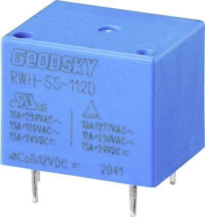 GoodSky RWH-SS-112D Printrelais 12 V/DC 15 A 1 Wechsler 1 St. Tray