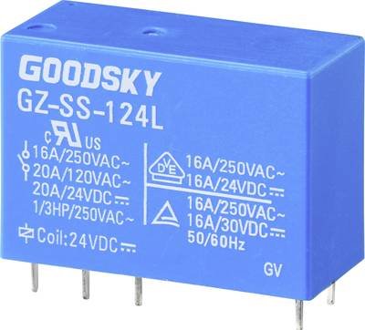 GoodSky GZ-SS-124L Printrelais 24 V/DC 20 A 1 Wechsler 1 St. Tube