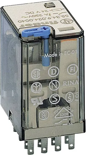 Finder 55.34.9.024.0074 Steckrelais 24 V/DC 7 A 4 Wechsler 10 St. Tray