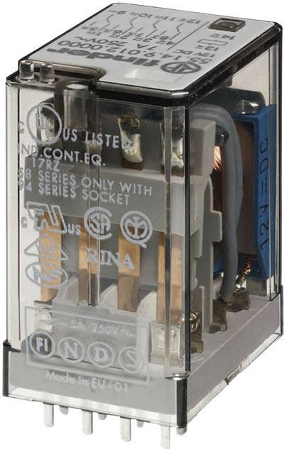 Finder 55.14.9.024.0000 Steckrelais 24 V/DC 7 A 4 Wechsler 10 St. Tray