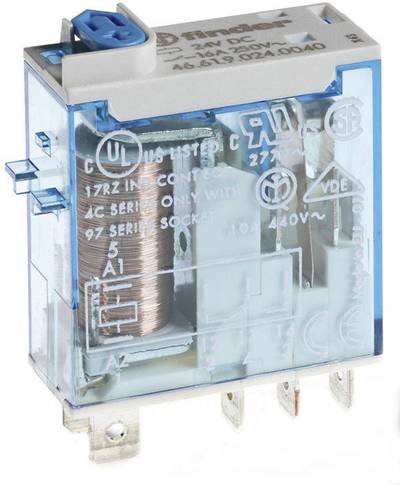 Finder 46.61.9.024.4040 Steckrelais 24 V/DC 16 A 1 Wechsler 10 St. Tray