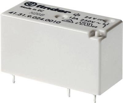 Finder 41.31.9.024.0000 Printrelais 24 V/DC 12 A 1 Wechsler 20 St. Tube