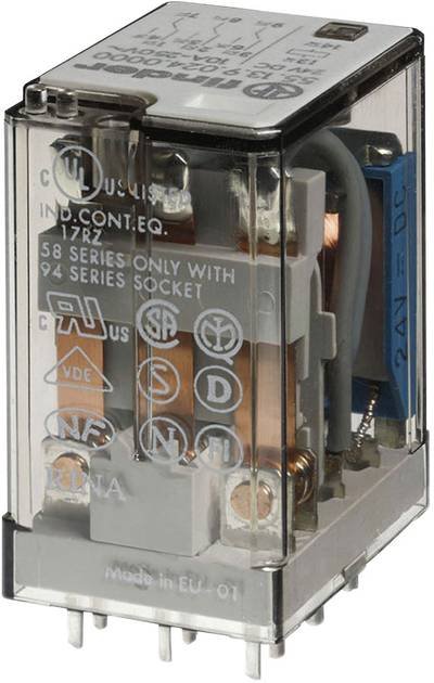Finder 55.13.8.230.0000 Steckrelais 230 V/AC 10 A 3 Wechsler 1 St.