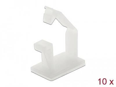 Delock Kabel-Halteclips Nylon Weiß (B x H) 16 mm x 12 mm 10 St. 60250