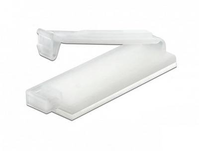 Delock Kabel-Halteclips Nylon Transparent (B x H) 10 mm x 5 mm 10 St. 60182