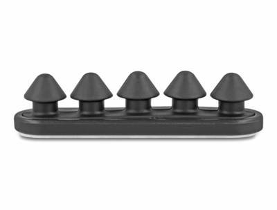 Delock Kabel-Halteclips ABS Schwarz (B x H) 80 mm x 20 mm 2 St. 18444