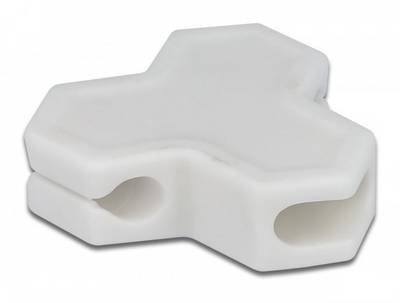 Delock Kabel-Halteclips Thermoplast Weiß (B x H) 40 mm x 12 mm 1 Set 18401