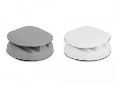 Delock Kabel-Halteclips Thermoplast Grau, Weiß 1 Set 18338