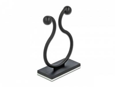 Delock Kabel-Halteclips Nylon Schwarz (B x H) 25.2 mm x 13 mm 10 St. 60176