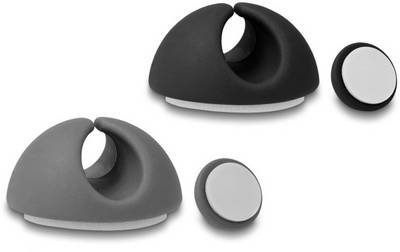 Delock Kabel-Halteclips Thermoplast Schwarz, Grau (B x H) 29 mm x 15 mm 1 Set 18452