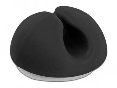 Delock Kabel-Halteclips Thermoplast Schwarz (B x H) 15 mm x 10 mm 10 St. 18343
