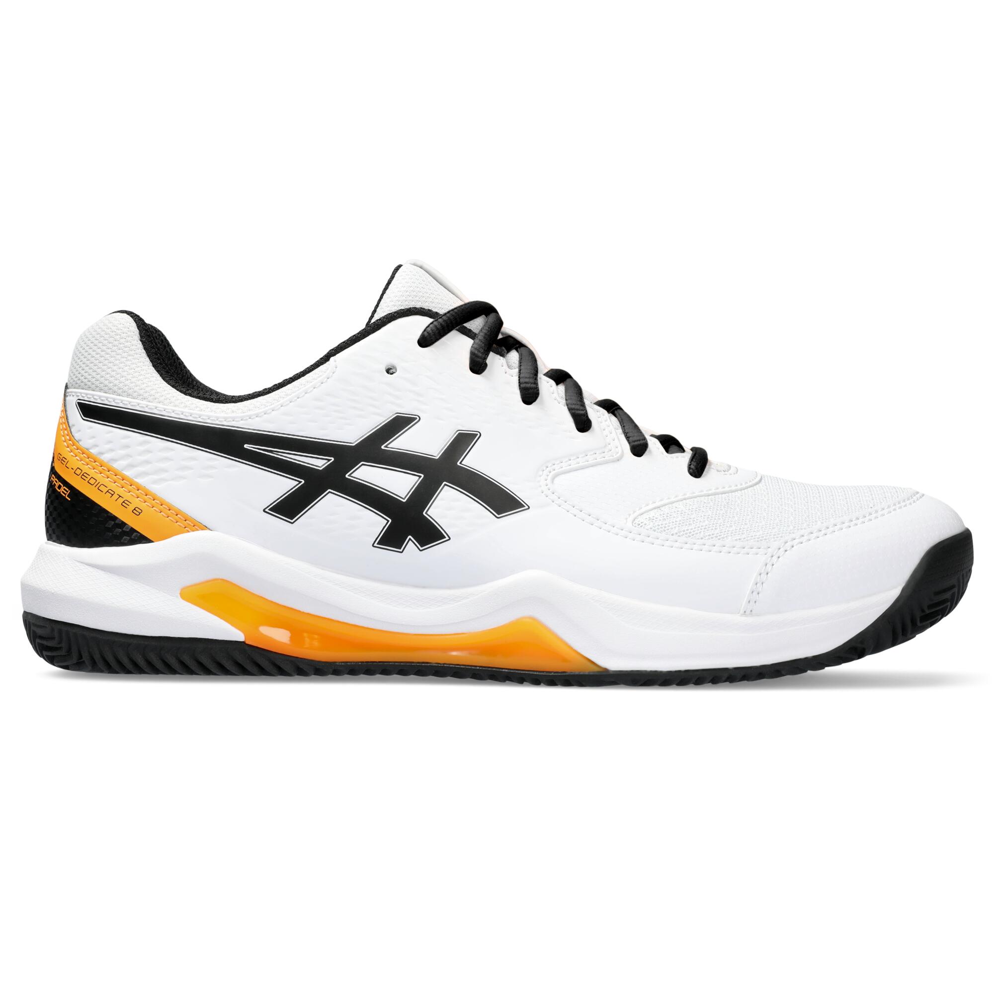 ASICS Zapatillas de pádel hombre - Asics Gel Dedicate 8 blanco naranja
