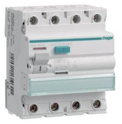 Hager CPA463D FI-Schutzschalter A 4polig 63 A 0.3 A 400 V