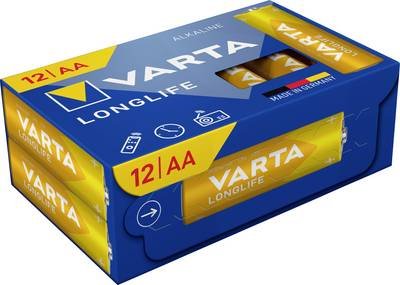 Varta VARTA Longlife AA Cube Pack12 Mignon (AA)-Batterie Alkali-Mangan 1.5 V 12 St.