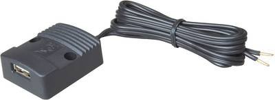ProCar Flache Power USB Steckdose 12-24V/DC 3A Belastbarkeit Strom max.=3 A Passend für (Details) USB A Power USB Steckd