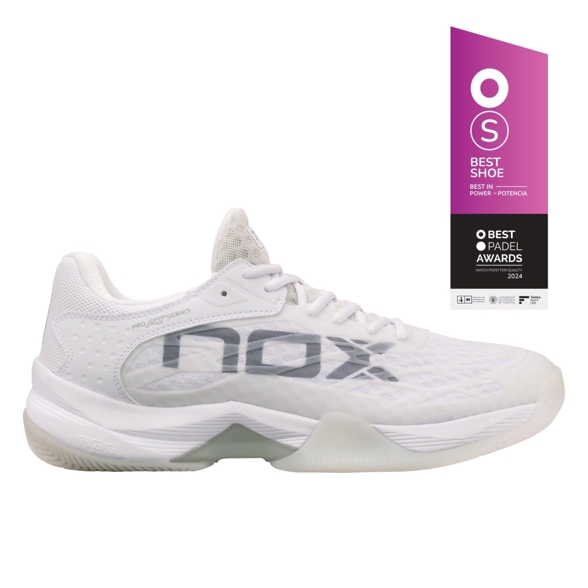 NOX Zapatillas de pádel Nox AT10 LUX Blanco/Gris