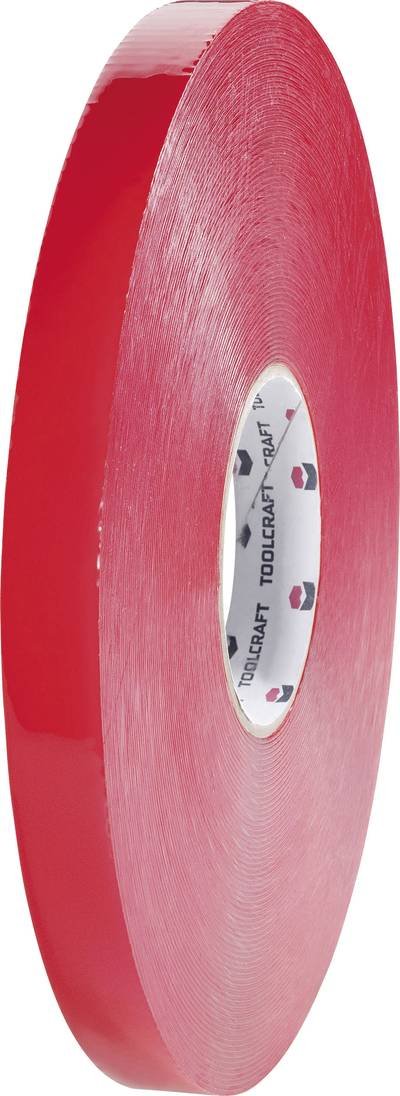 TOOLCRAFT 5310B19L3C 5310B19L3C Doppelseitiges Klebeband Transparent (L x B) 3 m x 19 mm 1 St.