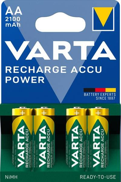 Varta RECH.AC.Power AA2100mAh BLI4 Mignon (AA)-Akku NiMH 2100 mAh 1.2 V 4 St.
