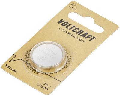 VOLTCRAFT Knopfzelle CR 2450 3 V 1 St. 580 mAh Lithium