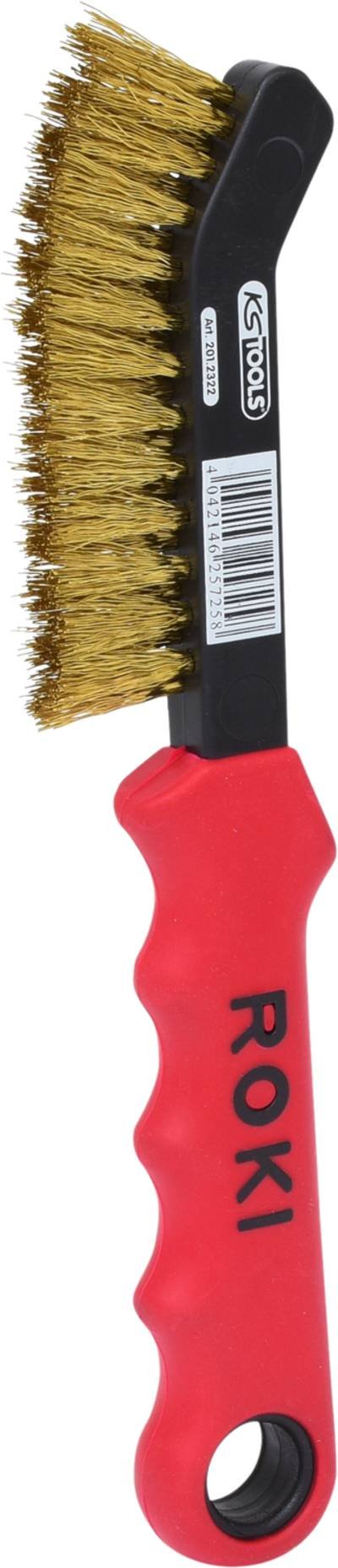 KS Tools 201.2322 Messingdraht-Bremssattel-Drahtbürste 2-reihig