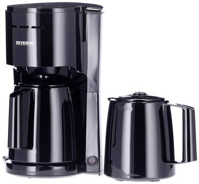 Severin KA 9307 Kaffeemaschine Schwarz Fassungsvermögen Tassen=8 Isolierkanne