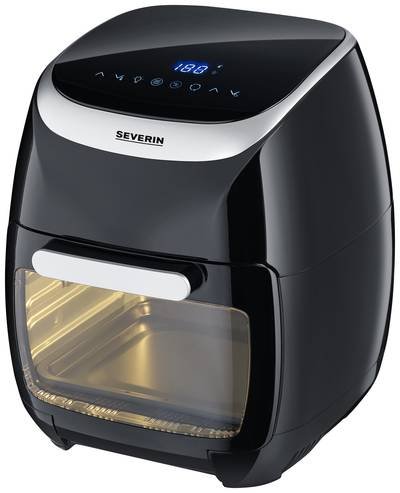 Severin FR 2446 Fritteuse 11 l 2000 W Heißluft-Funktion, Überhitzungsschutz Schwarz/Silber