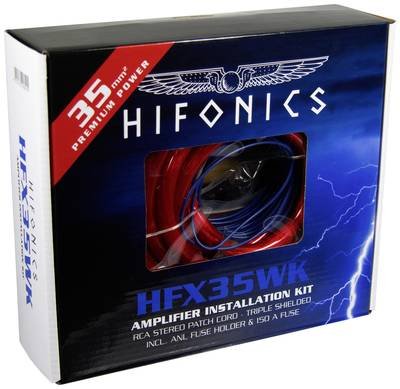 Hifonics Car HiFi Stromkabel-Set 35 mm², 35 mm², 0.5 mm²