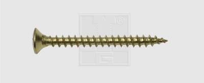 SWG 195356067 Holzschraube 5 mm 60 mm Kreuzschlitz Pozidriv Stahl vermessingt 100 St.