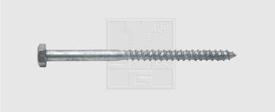 SWG 4009155699905 Holzschraube 7 mm 120 mm Außensechskant DIN 571 Stahl feuerverzinkt 100 St.