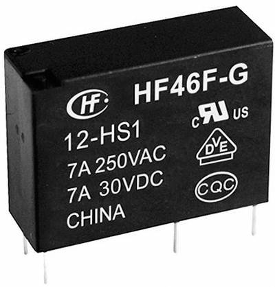 Hongfa HF46F-G/024-HS1 Printrelais 24 V/DC 10 A 1 Schließer 1 St.