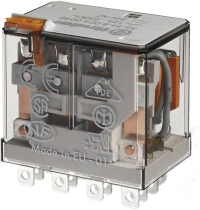 Finder 56.34.9.012.0040 Steckrelais 12 V/DC 12 A 4 Wechsler 1 St.