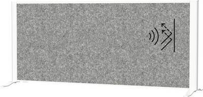 Maul Trennwand Raumgliederung MAULconnecto (B x H) 120 cm x 52.75 cm Vlies Dunkelgrau, Weiß 9851202