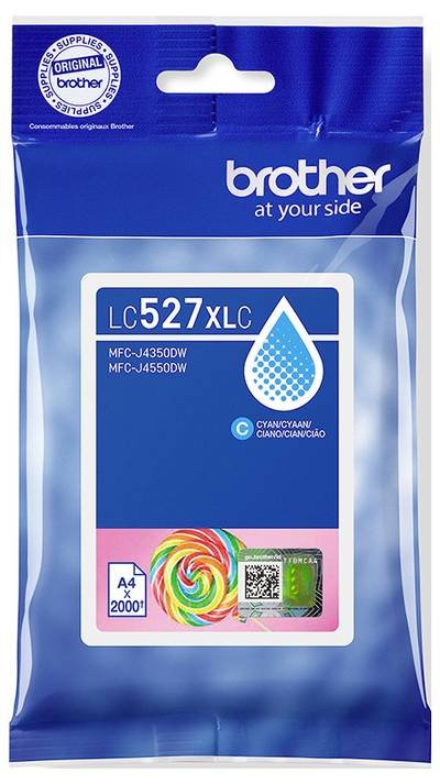 Brother Druckerpatrone Brother LC527XLC - Hohe Ergiebigkeit - C Original Cyan LC527XLC