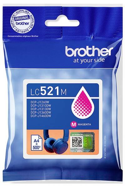 Brother Druckerpatrone Brother LC521M - Magenta - original - Ki Original Magenta LC521M