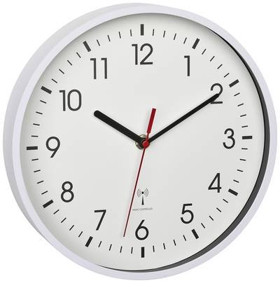 TFA Dostmann 60.3550.02 Funk Wanduhr 24.5 cm x 4.2 cm Weiß