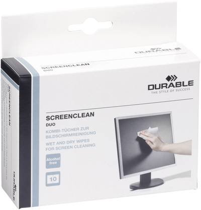 Durable Bildschirmreinigungstücher SCREENCLEAN DUO 572102 10 St.