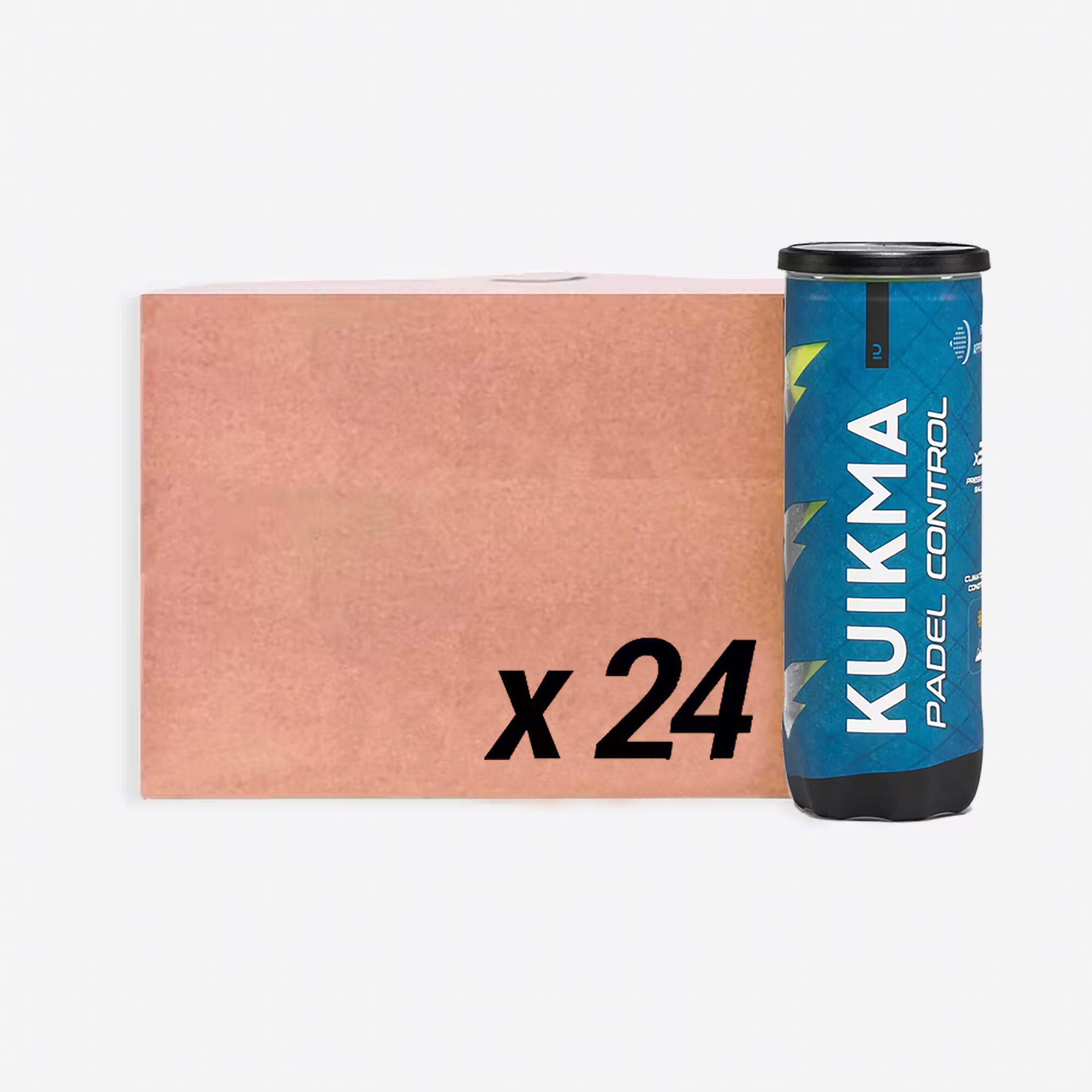 KUIKMA Caja de 24 tubos de 3 pelotas de pádel presurizadas - Kuikma Control