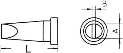 Weller LT-A Lötspitze Meißelform, gerade Spitzen-Größe 1.6 mm Inhalt 1 St.