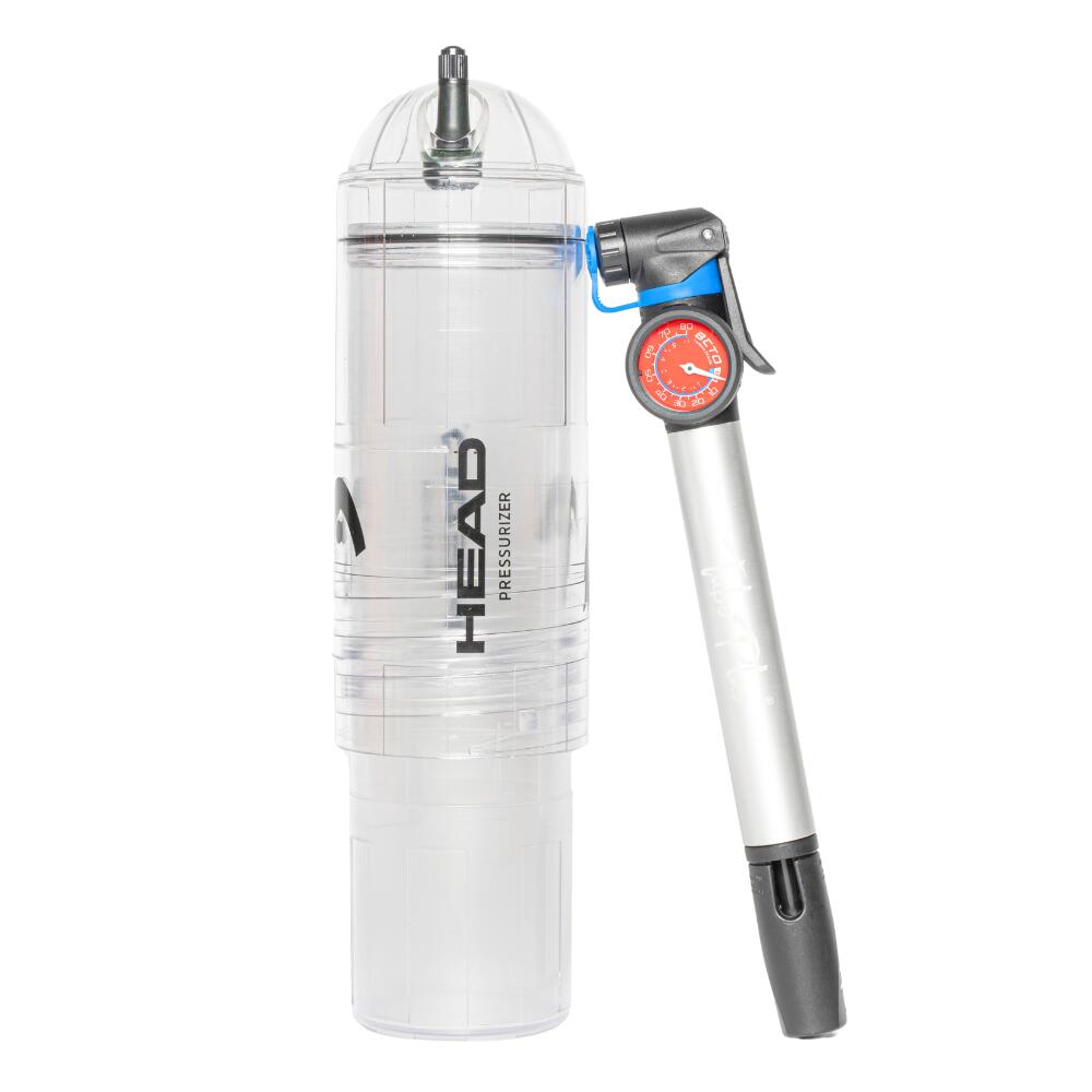 HEAD Presurizador de pelotas de tenis y padel | HEAD X4 PUMP + Bomba de aire 27cm